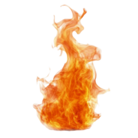 Dramatic fire flame dancing in isolation against a clean transparent background for creative design and artistic purposes, Fire flame isolated on transparent background png