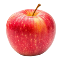 Fresh red apple with natural shine on a clean transparent background in transparent lighting, Red ripe apple on transparent background png