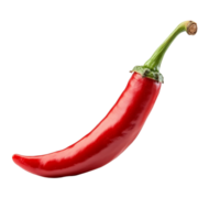 Cayenne pepper isolated on a clean transparent background highlighting its vibrant color and unique shape for culinary use or spice display, Cayenne pepper isolated on transparent background png