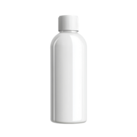 Blank cosmetic bottle on a transparent background for labeling and packaging custom products, Blank cosmetic bottle on transparent background. Empty cosmetic packaging bottle transparent background png