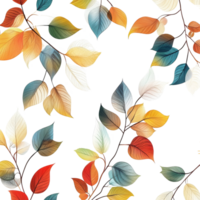 Colorful delicate leaves on a light background for creative projects in autumn aesthetics, Feuille background png