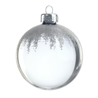 Elegant Christmas glass ball ornament isolated on a transparent background perfect for festive decorations and holiday cheer, Christmas glass ball isolated on a transparent background png