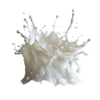 A dynamic splash of milk captured in a creative moment against a minimalistic background, Milk splashing png