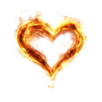 A glowing love symbol on a transparent background perfect for romantic designs and heartfelt messages, Glowing Love Symbol on transparent background for Design Use png