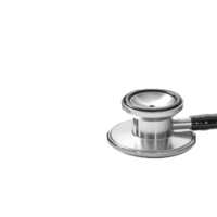 Stethoscope resting on laptop keyboard during a medical consultation preparation in a modern workspace, Stethoscope on a Laptop png