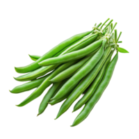 Fresh green beans bunch isolated on white background for culinary use and healthy eating, Fresh green pea pod with beans isolated on white background png
