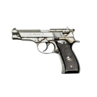Halved gun on a white background showcasing detailed craftsmanship and design features, Halved Gun. white background Background, white background png