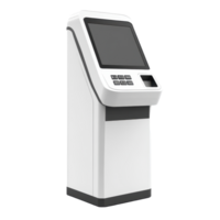 Payment terminal kiosk designed for easy transactions in various settings and locations, Payment terminal, kiosk. ATM, POS, POI advertising stand isolated on Transparent background png