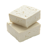 Tofu blocks isolated on a Transparent background highlighting natural texture and form for culinary uses, Tofu isolated on background png