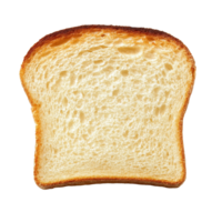 Freshly toasted bread slice on a Transparent background ready for delicious toppings or spreads, Toast bread slice isolated on background png