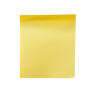 Bright yellow sticky note isolated on clean Transparent background ready for notes and reminders, Yellow sticky post it note isolated on background png