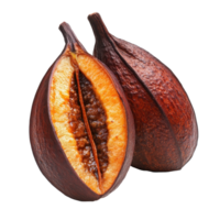 Canistel fruit on a white background showcasing its unique shape and color, canistel fruit isolated on white background png