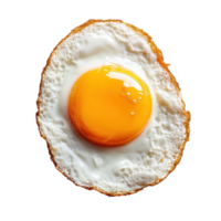 Perfectly fried egg with golden yolk on isolated white background enhancing its appetizing appearance, Fried egg isolated on white background png