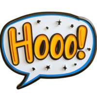 Unique speech bubble sign with the word hello in bold colors and fun design, sign that says hello in a speech bubble, Transparent background png