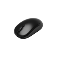 Black computer mouse on a clean Transparent background showcasing sleek design and functionality for users, Computer mouse on background png