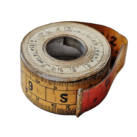 Measuring accuracy with a vintage tape measure on a clean Transparent background, Tape Measure, Accuracy Instrument Measurement png