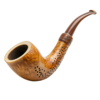 Unique kaempfer pipe isolated against a clean Transparent background showcasing intricate craftsmanship, Kaempfer isolated on background png