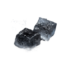 Refreshing ice cubes melting on a dark surface in a cool environment, ice cubes png