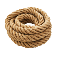 Coil rope carefully arranged isolated on a Transparent background for various applications, Coil rope isolated on background png