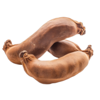 Tamarind pods with smooth skin displayed on a Transparent background for culinary use and nutritional highlights, tamarind with isolated on background png