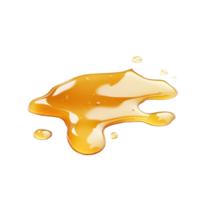 Honey spill isolated on white background showcasing its rich golden color and thick, viscous texture, honey spill isolated on white background or white backgroud png