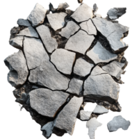 Broken stone texture on a transparent background for design projects and backgrounds, Broken stone on a transparent background Stone png