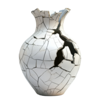 Shattered vase representing broken trust against a simple Transparent background evokes feelings of loss and fragility, Shattered Vase A Story Broken Trust, background png