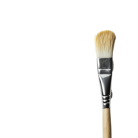 Creative process with a paintbrush and white paint on a textured surface, paintbrush and some paint on a white surface, Transparent background png
