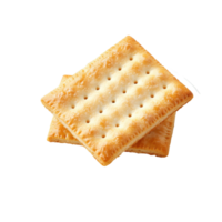 Crackers on a plate isolated on a Transparent background showcasing a simple snack option for any occasion, Cracker in plateisolated on background png