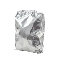 Plastic foil bag isolated on Transparent background showcasing durable material and versatile packaging design, Plastic foil bag isolated on background png