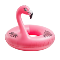 Colorful pink flamingo pool float on a bright Transparent background perfect for summer fun, Pink Flamingo Pool Float On background png