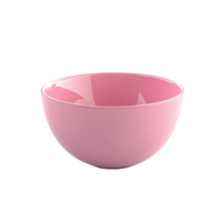 Elegant pink bowl isolated on a clean Transparent background for culinary presentations, pink bowl isolated on background png