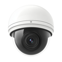 Security camera mounted for surveillance on a Transparent background for monitoring activities, Security Camera Front View on background png