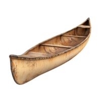 Canoe isolated on white background showcasing rustic design and craftsmanship, canoe isolated on white background png