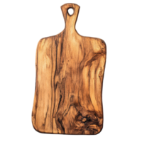 Beautiful wooden cutting board with unique grain pattern on a Transparent background, Wooden cutting board isolated background with background png