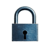 Security padlock isolated on a Transparent background for protection and encryption purposes, security padlock isolated on background png