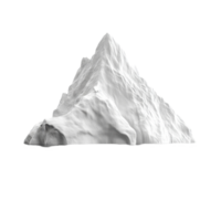 Majestic iceberg floating alone against a white background, Iceberg isolated on white background png