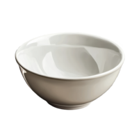 Empty ceramic bowl isolated on a transparent background showing its smooth surface and simple design, Empty ceramic bowl isolated on transparnt png