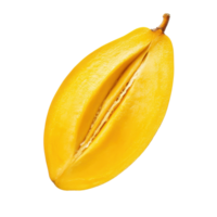 Fresh half mango on white background showcasing vibrant color and juicy texture for culinary inspiration, Half mango isolated on white background png