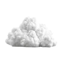 Fluffy white cloud isolated on a clean Transparent background for design and illustration purposes, Cloud isolated background png
