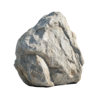 Giant rough rock displayed against a clean white background in a minimalist setting, Giant Rough Rock on white background png