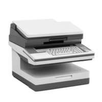 Multifunctional printer with scanner and fax capabilities isolated on a Transparent background, Printer with Scanner and Fax isolated on background png