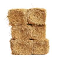 Hay stacks arranged vertically against a plain background showcasing agricultural elements in a rustic style, Hay stacks isolated on white background png