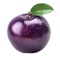 Purple custard apple on Transparent background showcasing vibrant color and texture, Purple custard apple isolated on background png