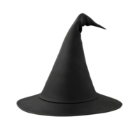 Black witch hat on Transparent background ideal for Halloween celebrations and costume parties, witch hat on background png