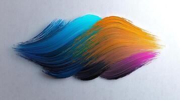 Vibrant abstract wave of colors blending seamlessly against a textured background photo