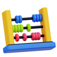 An abacus with colorful beads on it png
