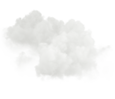 Isolate smooth pure white clouds on transparent backgrounds 3d rendering png