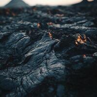 A close up of the ground with rocks and dirt photo