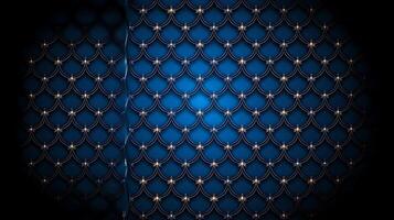 Decorative blue patterned background with shining accents, ideal for design projects photo